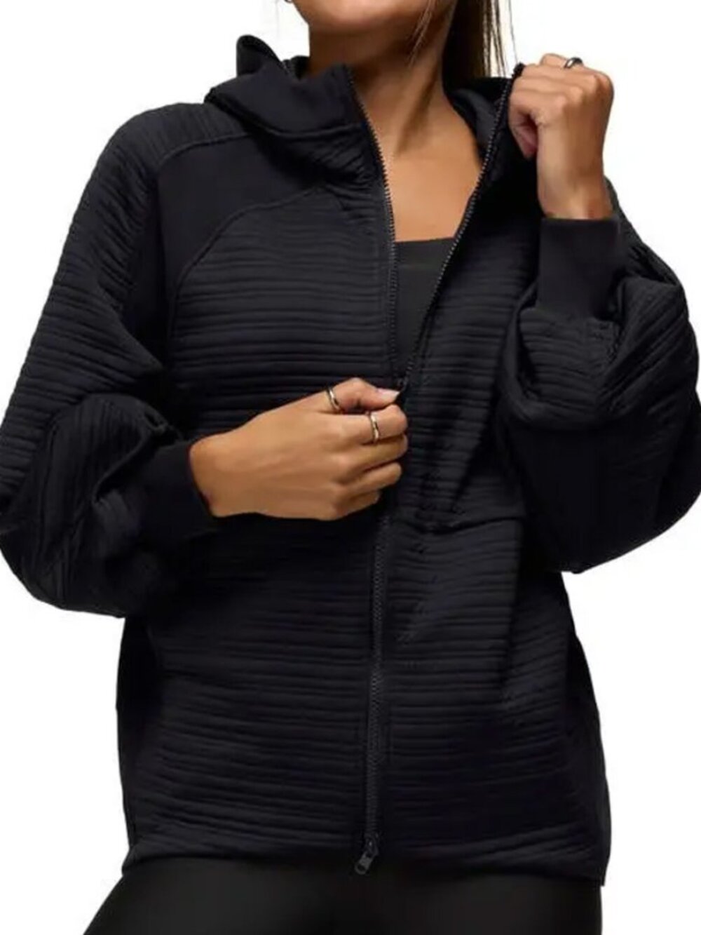 Prana Send Off Ribbed Oversize Jacket - Picture 1 of 8